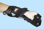 Places wrist and forearm in a slightly supinated, neutral alignment positon. Provides a comfortably cushion hand cone and fully adjutable forearm trough. Side Flares can be molded around the hand. 3 straps with D-Ring buckles and strap tabs.